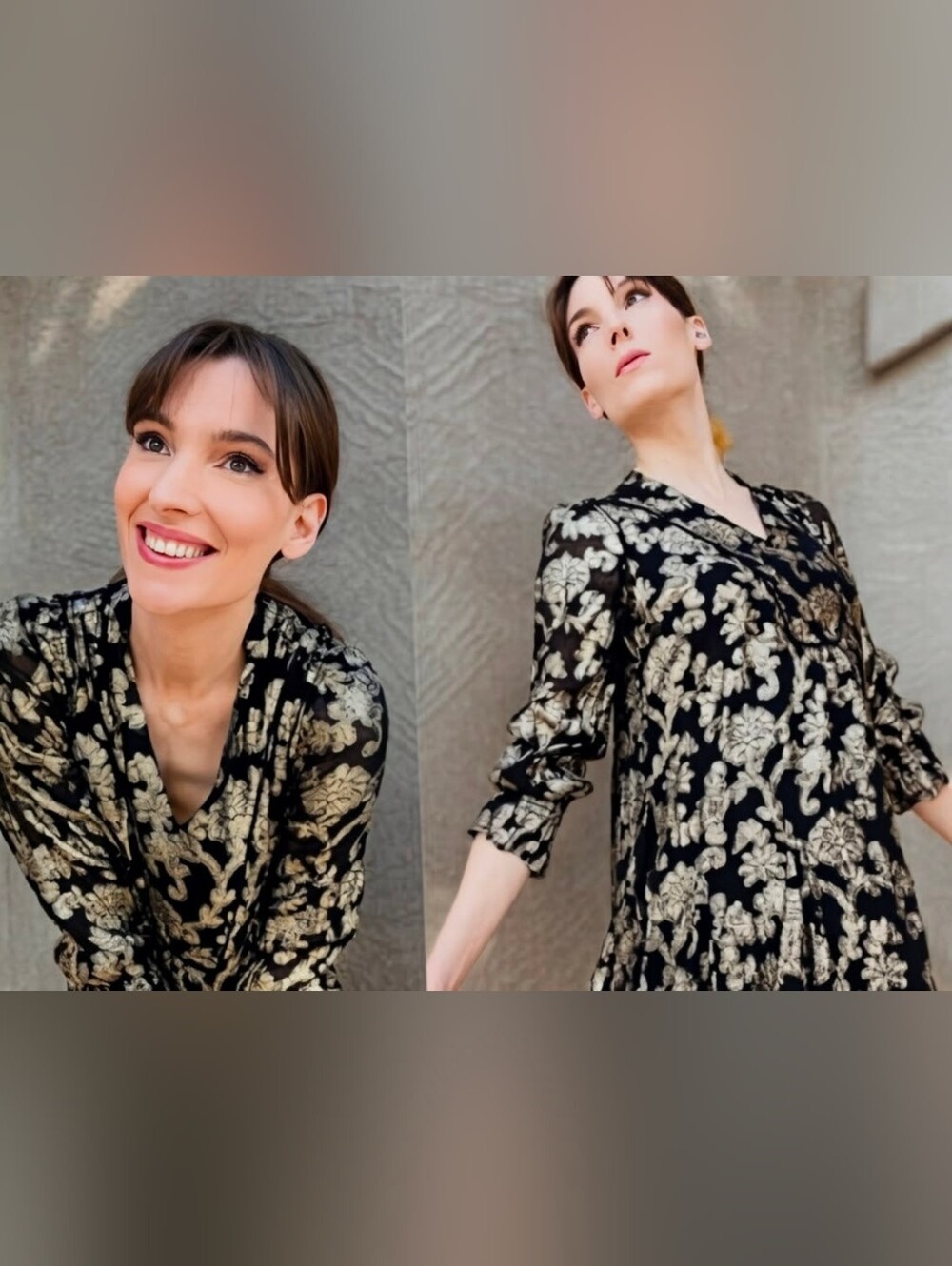 ANTHROPOLOGIE Metallic Dress